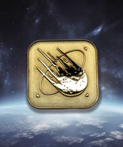 Die Struck Comet Badge