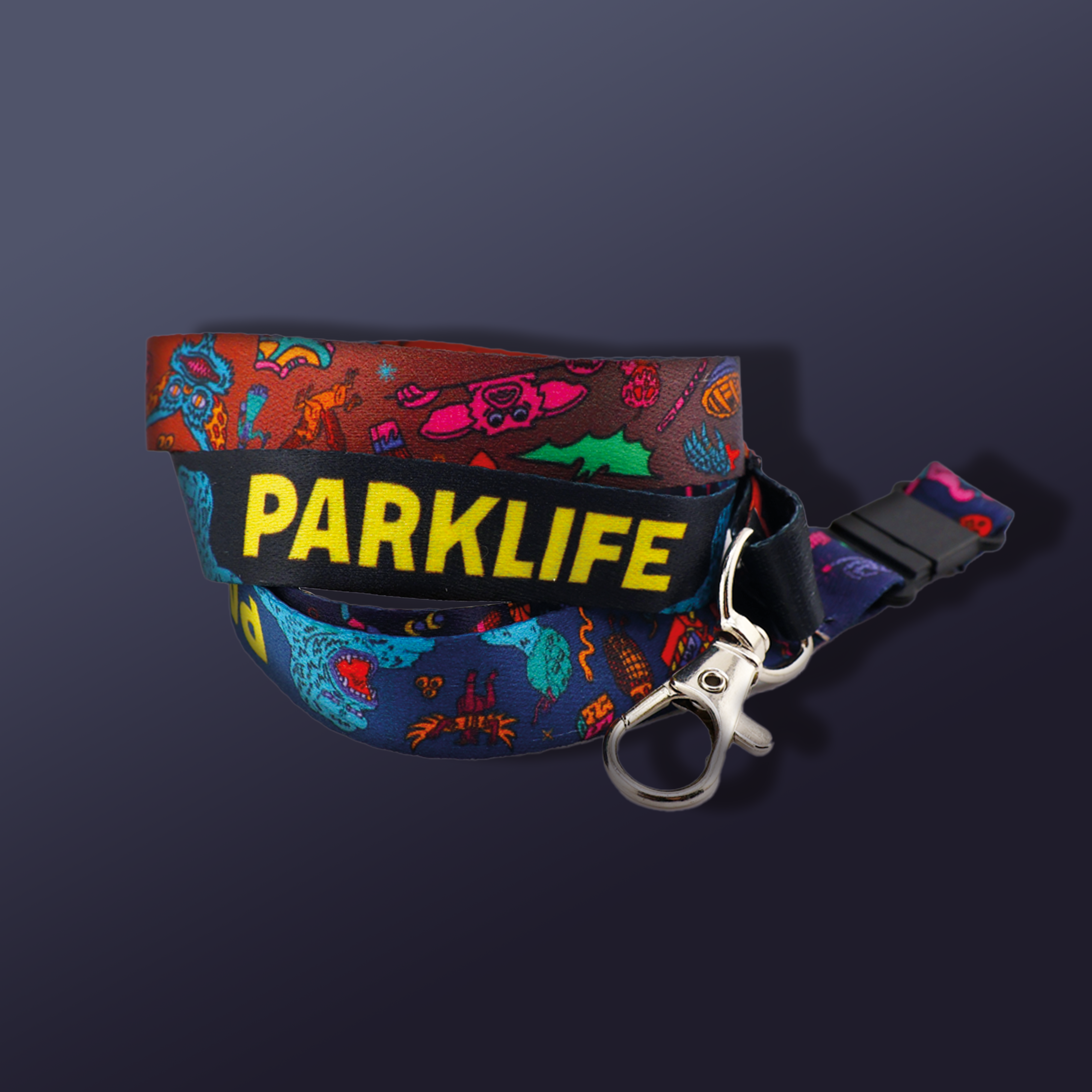 Parklife dye sublimated Parklife Lanyards